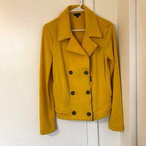 Splendid Vibrant Yellow Double-Breasted Jacket Sz L